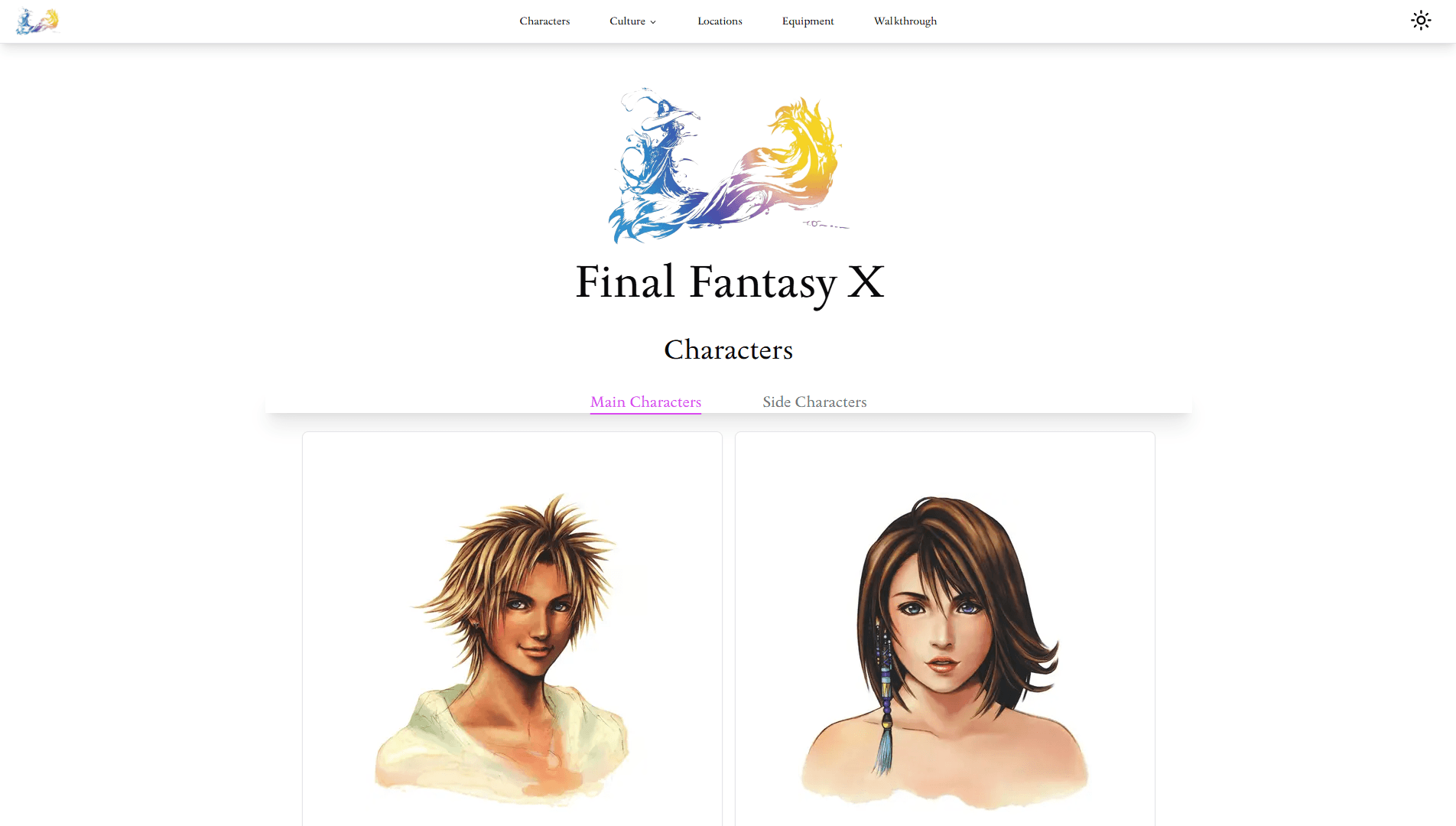 FFX Fan Site